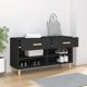 vidaXL Ντουλάπι για παπούτσια, μαύρο, 102x35x55 εκ, ξυλοπολυμερές υλικό