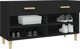 vidaXL Ντουλάπι για παπούτσια, μαύρο, 102x35x55 εκ, ξυλοπολυμερές υλικό