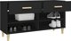 vidaXL Ντουλάπι για παπούτσια, μαύρο, 102x35x55 εκ, ξυλοπολυμερές υλικό