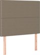 vidaXL Κρεβάτι Continental με στρώμα, taupe, ύφασμα, 90x190 εκ.