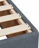 vidaXL Lozko kontynentalne z materacem ciemnoszare 120x200cm aksamit