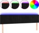 vidaXL Κεφαλάρι Κρεβατιού με LED, Μαύρο, 160x5x78/88 cm, Βελούδινο