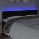 vidaXL Κεφαλάρι Κρεβατιού με LED, Μαύρο, 160x5x78/88 cm, Βελούδινο
