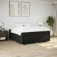 vidaXL Κρεβάτι Continental με Στρώμα, Μαύρο Υφασμάτινο, 180x200 εκ