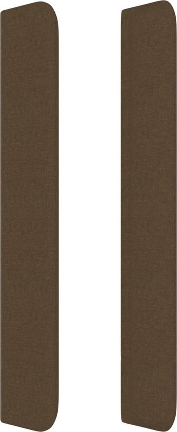 vidaXL Κεφαλάρι τύπου uszak, σκούρο καφέ, 147x16x118/128 cm, ύφασμα