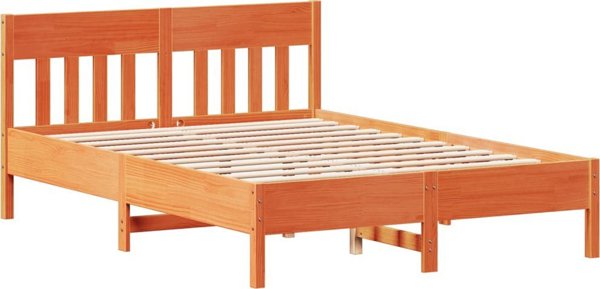 vidaXL Rama κρεβατιού χωρίς στρώμα 150x200 εκ από οξιά
