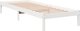 vidaXL Μακρύτερη rama κρεβατιού χωρίς στρώμα, 90x220 cm, μασίφ πεύκο ξύλο