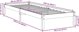 vidaXL Μακρύτερη rama κρεβατιού χωρίς στρώμα, 90x220 cm, μασίφ πεύκο ξύλο