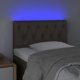 vidaXL Zaglowek do lozka z LED taupe 80x7x78/88 cm tkanina