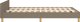 vidaXL Ραμα λουζκου με κεφαλαρι, ταουπε, 120x200 cm, επενδυμενη με υφασμα