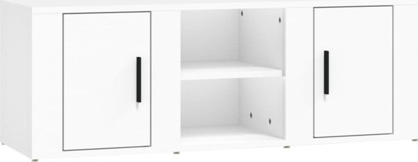 vidaXL Έπιπλο τηλεόρασης, λευκό, 100x31,5x35 εκ., συνθετικό ξύλο