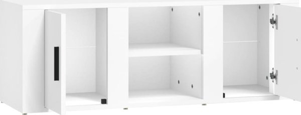vidaXL Έπιπλο τηλεόρασης, λευκό, 100x31,5x35 εκ., συνθετικό ξύλο