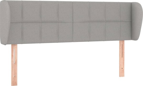 vidaXL Zaglozek uszak, φωτεινό γκρι, 147x23x78/88 cm, ύφασμα