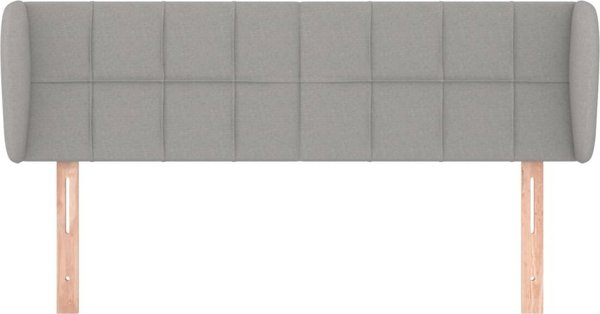 vidaXL Zaglozek uszak, φωτεινό γκρι, 147x23x78/88 cm, ύφασμα