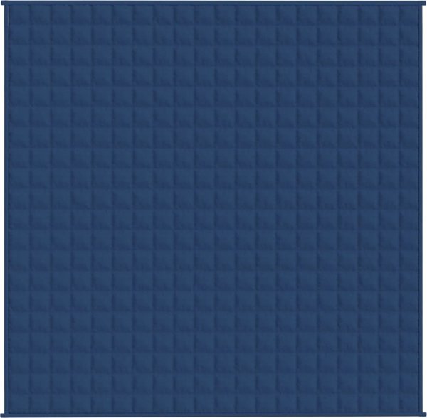 vidaXL Βαριά κουβέρτα, μπλε, 200x200 cm, 13 kg, ύφασμα