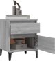 vidaXL Κομοδίνα 2 τεμάχια γκρι δρυς σονόμα 40x35x50 cm