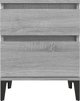 vidaXL Κομοδίνα 2 τεμάχια γκρι δρυς σονόμα 40x35x50 cm