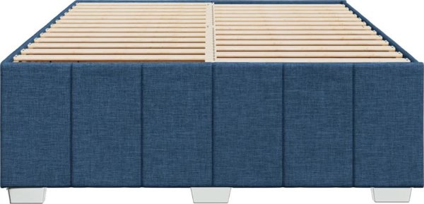 vidaXL Σκελετός Κρεβατιού Χωρίς Στρώμα, Μπλε, 160x200 εκ., Υφασμάτινος
