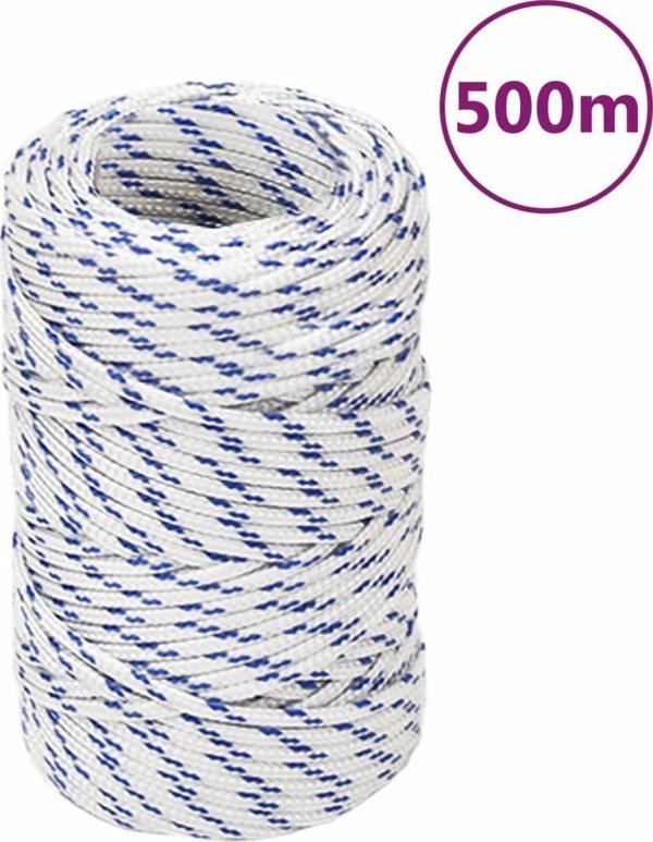 vidaXL Ναυτικό Σχοινί Ιστιοπλοΐας Λευκό 2 mm 500 m Πολυπροπυλένιο