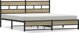vidaXL Metalowa rama lozka bez materaca dab sonoma 200x200 cm