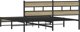 vidaXL Metalowa rama lozka bez materaca dab sonoma 200x200 cm