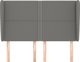 vidaXL Προσκέφαλο uszak, σκούρο γκρι, 147x23x118/128 εκ., ύφασμα