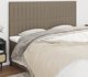 vidaXL Σετ 4 Προσκέφαλα Κρεβατιού, Taupe, 100x5x78/88 εκ., Υφασμάτινα