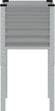 vidaXL vidaXL Donica ogrodowa, szara, 45x45x88 cm, stal