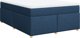 vidaXL Κρεβάτι Continental με στρώμα, μπλε, ύφασμα, 140x190 εκ