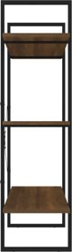 vidaXL Ράφι βιβλίων, καφέ δρυς, 100x30x105 εκ.