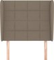 vidaXL Υποστύλωμα καρέκλας, taupe, 93x23x118/128 cm, υφασμάτινο