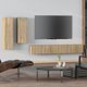 vidaXL Zestaw 4 szafek TV dab sonoma material drewnopochodny