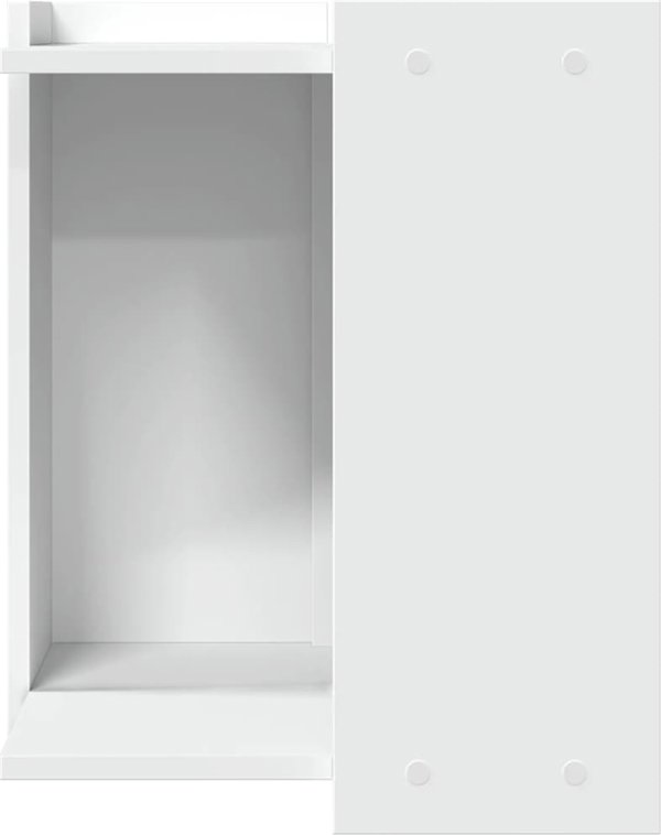 vidaXL Ντουλάπι για άμμο γάτας, λευκό, 42x42x51 εκ., υλικό ξύλου