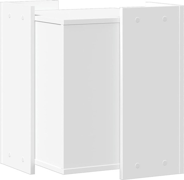 vidaXL Ντουλάπι για άμμο γάτας, λευκό, 42x42x51 εκ., υλικό ξύλου