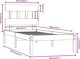 vidaXL Πλαίσιο κρεβατιού από συμπαγές ξύλο, 90x200 cm