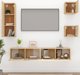 vidaXL Σετ 5 ντουλαπιών TV, Sonoma δρυς, υλικό από ξύλο