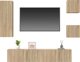 vidaXL Σετ 5 ντουλαπιών TV, Sonoma δρυς, υλικό από ξύλο