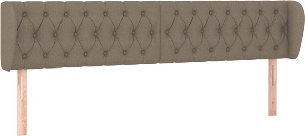 vidaXL Zaglowek uszak, taupe, 203x23x78/88 cm, tkanina