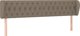 vidaXL Zaglowek uszak, taupe, 203x23x78/88 cm, tkanina