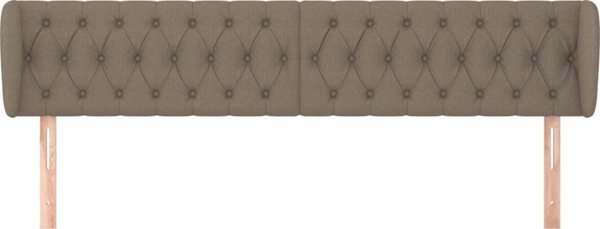 vidaXL Zaglowek uszak, taupe, 203x23x78/88 cm, tkanina