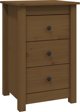 vidaXL Κομοδίνα, 2 τεμ., μέλι καφέ, 40x35x61,5 εκ, μασίφ πεύκο