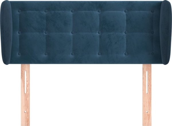 vidaXL Κεφαλάρι uszak, σκούρο μπλε, 83x23x78/88 cm, βελούδο