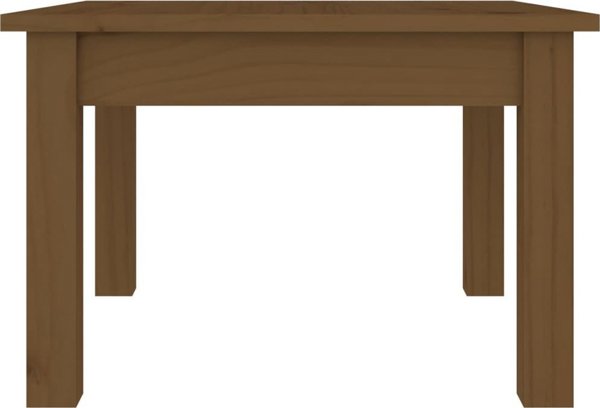 vidaXL Τραπεζάκι καφέ μέλι καφέ 45x45x30 cm από μασίφ ξύλο πεύκου