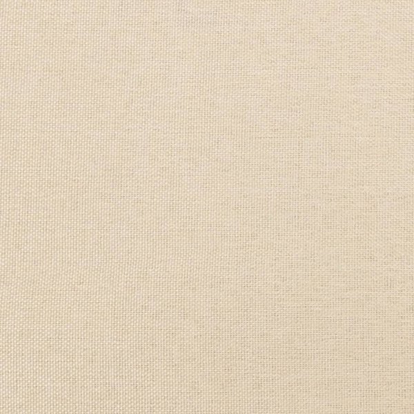 vidaXL Κρεβάτι Continental με στρώμα, κρεμ, ύφασμα, 160x200 εκ