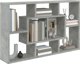 vidaXL Polka scienna, szarosc betonu, 85x16x52,5 cm