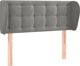 vidaXL Υποστήριγμα Κεφαλής Uszak, Ανοιχτό Γκρι, 83x23x78/88 cm, Βελούδο