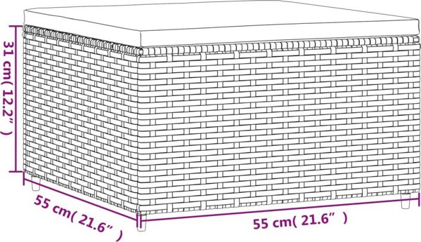 vidaXL 6-cz. zestaw wypoczynkowy do ogrodu, poduszki, czarny rattan PE