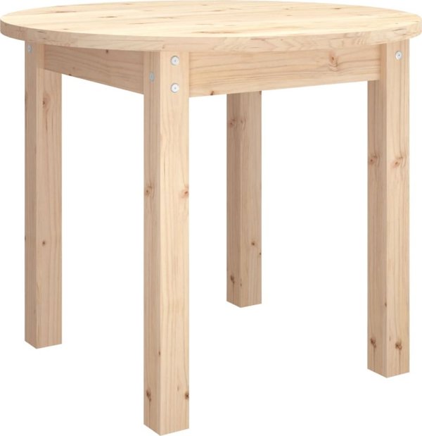 vidaXL Stolik kawowy,  55x45 cm, lite drewno sosnowe