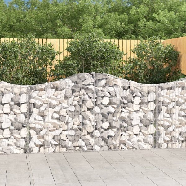 vidaXL Kosze gabionowe, 13 τεμ, 200x30x100/120 εκ, γαλβανισμένο σίδερο