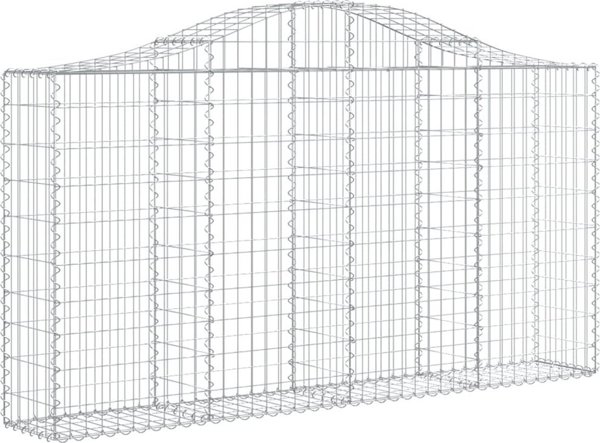 vidaXL Kosze gabionowe, 13 τεμ, 200x30x100/120 εκ, γαλβανισμένο σίδερο